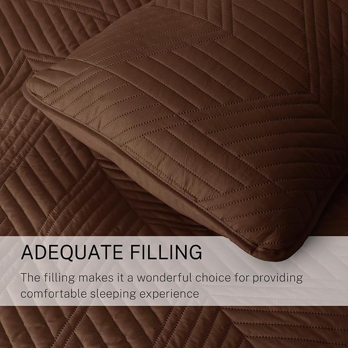 Exclusivo Mezcla Ultrasonic Full Queen Quilt Bedding Set, Soft Microfiber - Image 6
