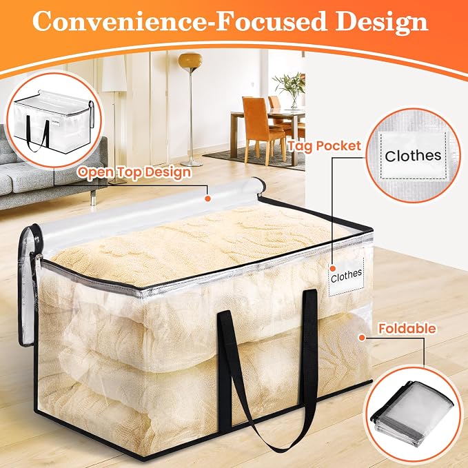 Moving Bags, Extra Large Heavy Duty Storage Bags, 6 Packs | Packing Bags - Image 4