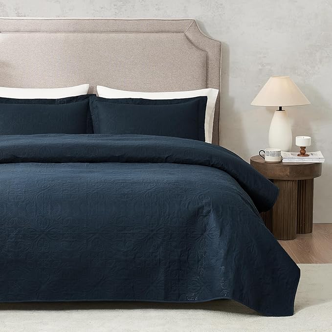 Hansleep Navy Quilt Twin Size by Hansleep