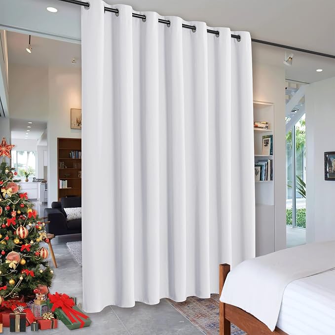 RYB HOME Privacy Curtain for Sliding Glass Door Locker Room Basement Closet | by RYBHOME