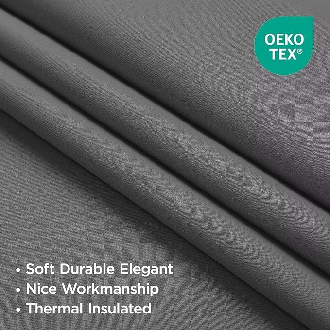 Joydeco Blackout Curtains 95 Inch Length 2 Panels Set, Thermal Insulated Long - Image 3