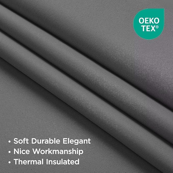 Joydeco Blackout Curtains 84 Inch Length 2 Panels Set, Thermal Insulated Long - Image 3