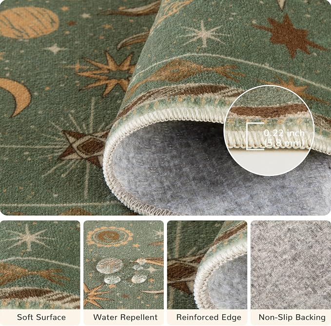 Vacuum-Friendly, 2x3 Washable Area Rug - Image 3