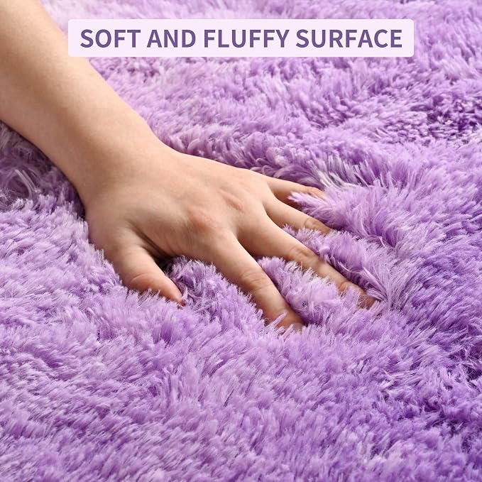 Soft Fluffy Rugs for Living Room, 5x8 Shaggy Area Rug for Bedroom, Modern Shag - Image 7