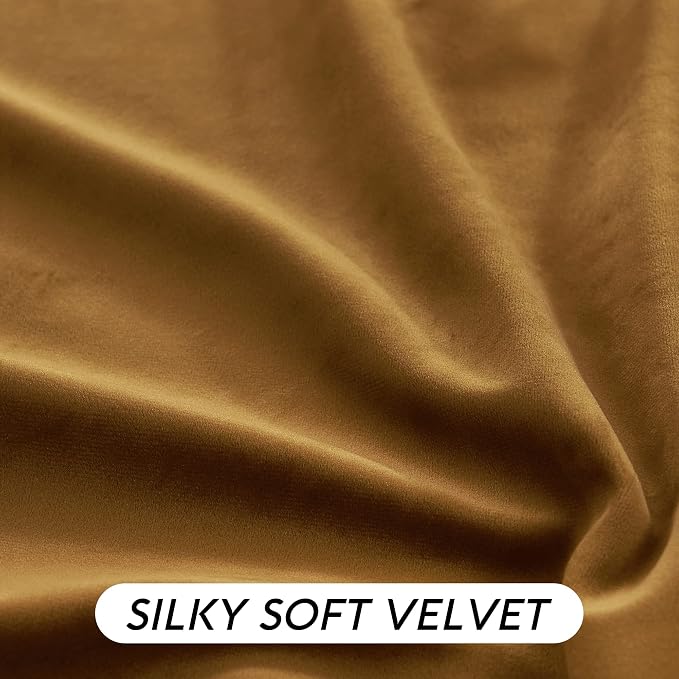 RYB HOME Velvet Curtains 102 inches Long, Extra Long High Ceiling Curtains | - Image 6