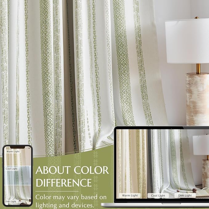 jinchan Boho Blackout Curtains 96 Inches Long - Image 8