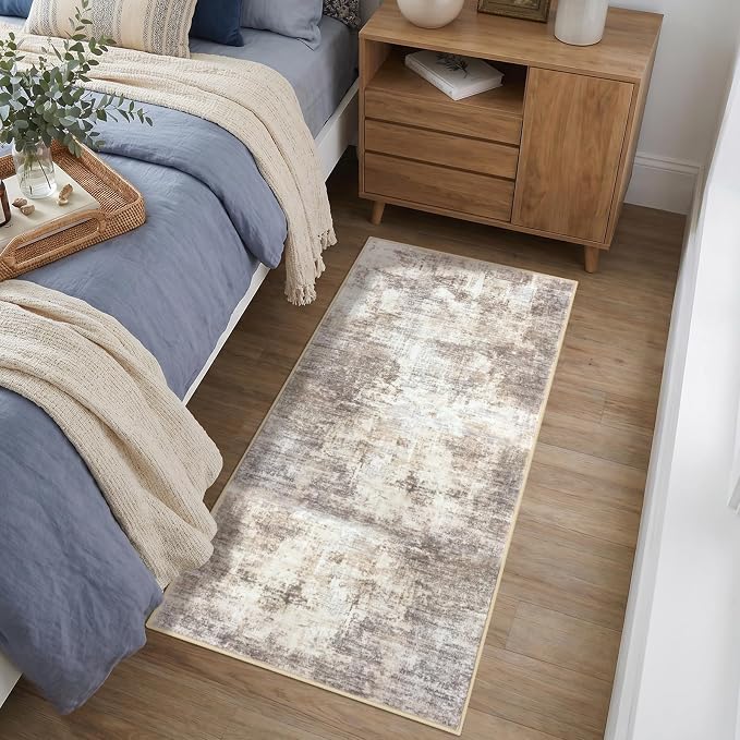 Abstract Runner Rug 2x4 Ft Entryway Rugs Washable Door Mat Indoor Entrance - Image 9