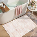 Latte&Fog Entryway Rug 2x3 Washable Non Slip Pink Area Rugs by LatteFog