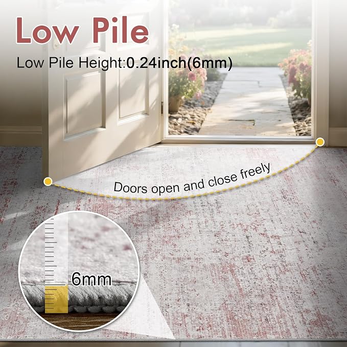 8x10 Ft Large Area Rugs for Living Room, Soft Non-Slip Washable Rugs Modern - Image 7