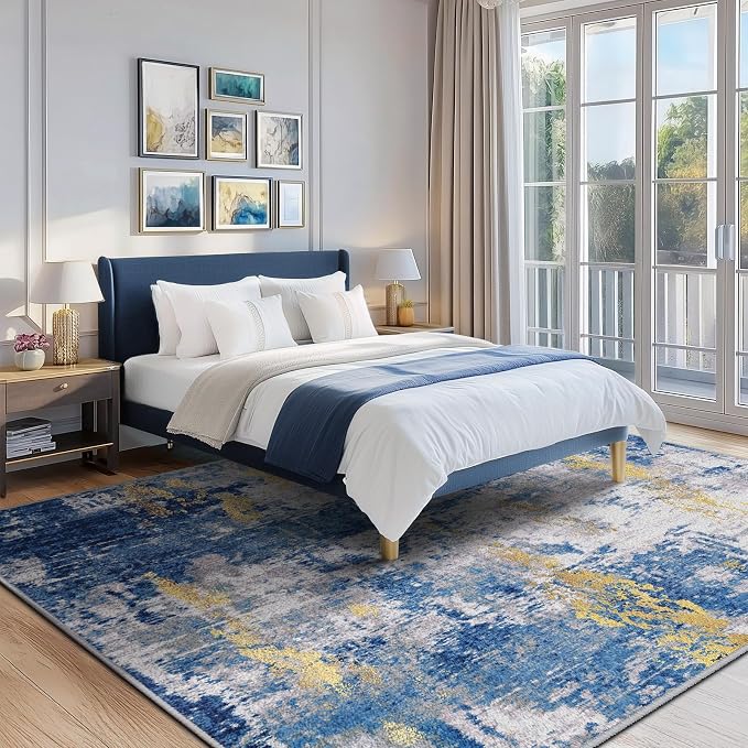 RELEANY Washable 5'x7' Abstract Area Rug - Image 6