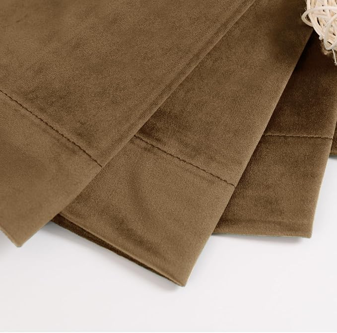 BGment Bronze Brown Velvet Blackout Curtains 72 Inches Long - Image 6