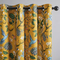 Topfinel Mustard Yellow Vintage Curtains & Drapes 84 Inches Long, Grommet by Topfinel