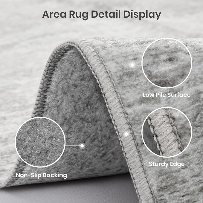 2x5 Rug Runners for Hallways, Washable Runner Rug Non Slip, Thin & Lighweight - Image 7