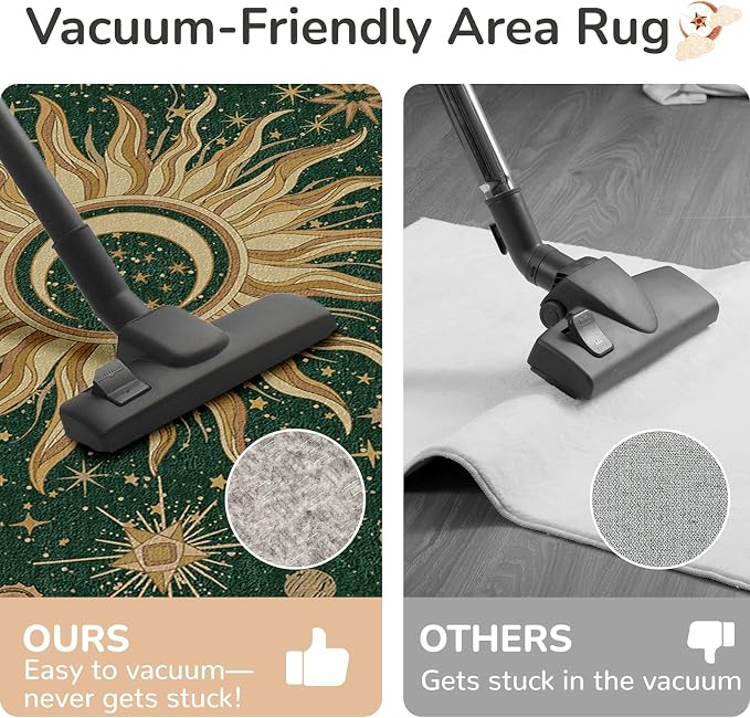 Vacuum-Friendly, 2x3 Washable Area Rug - Image 4