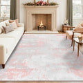 Latte&Fog 6x9 Area Rugs for Living Room Modern Abstract Washable Pink Rugs | by LatteFog