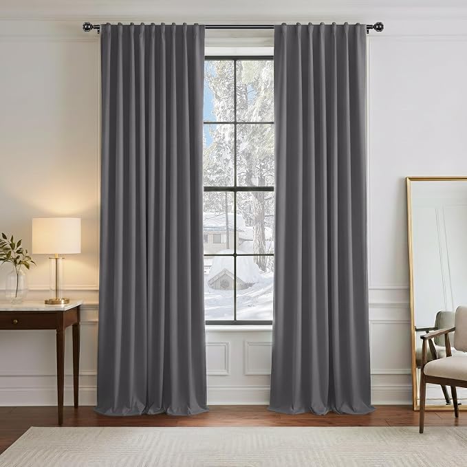 PONY DANCE Decorative Blackout Curtains - 42 W x 84 Inches L by PONYDANCE
