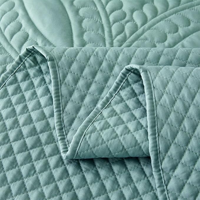 Cmfshape Oversize King Bedspread 114"x102", 3 Pieces California King Size Quilt - Image 7