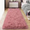 Soft Runner Rugs for Bedroom Hallway 2x5 Blush Pink | Fluffy Shag Throw Area by Ailyei
