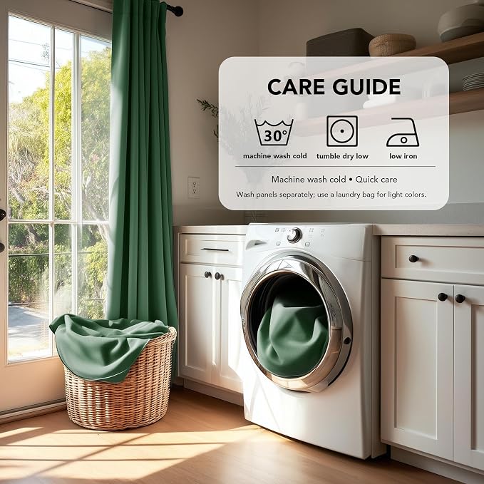 Deconovo Blackout Curtains for Bedroom, Living Room Curtains 54 Inches Long | - Image 8