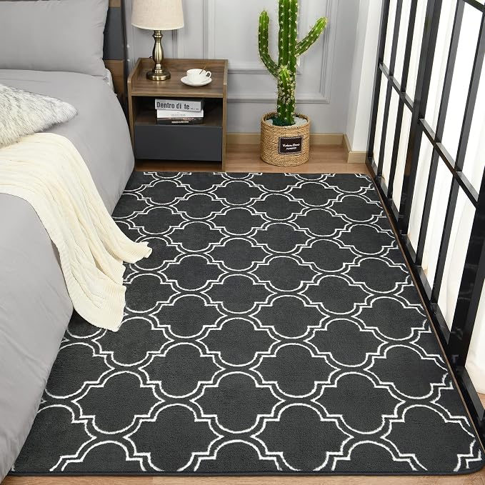 Chicrug 4x6 Shag Geometric Modern Area Rug - Image 3