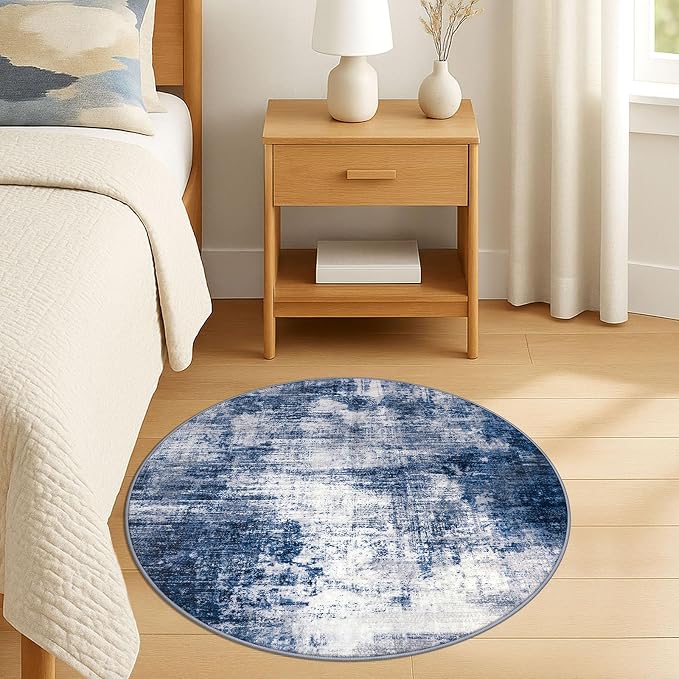 Round Area Rug 3 Ft Circle Entryway Rugs Round Washable Door Mat Indoor Entrance - Image 9