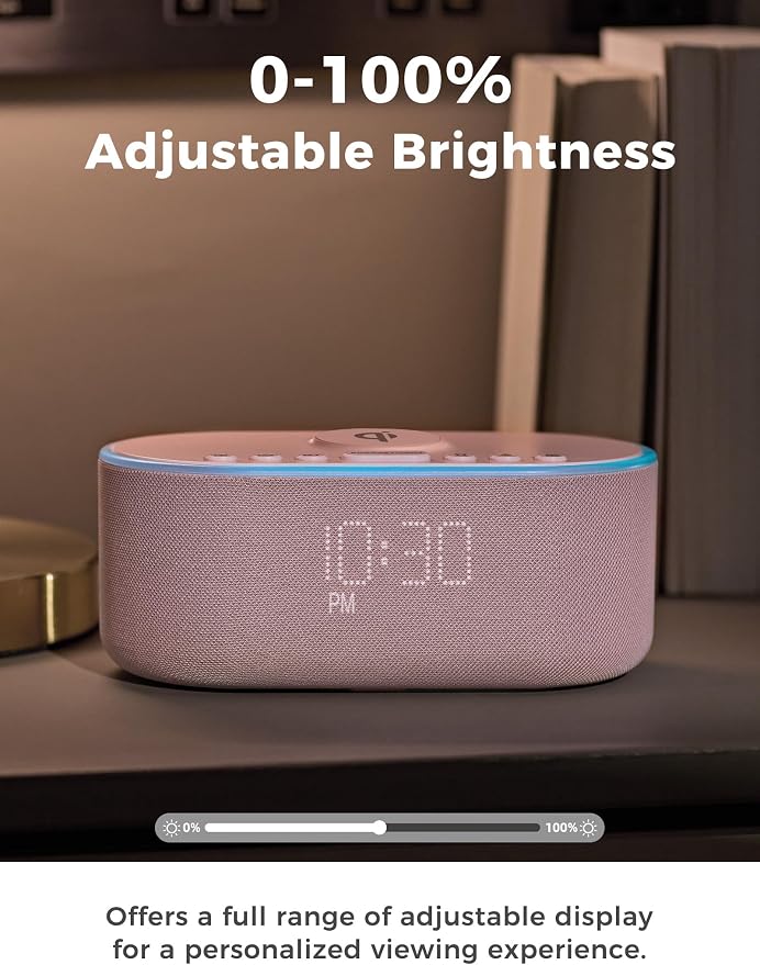 Odokee Qi Certified Wireless Charging Alarm Clock Radio - Image 6
