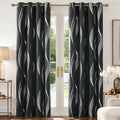 Deconovo Curtains for Living Room, Pattern Blackout Curtains 45 Inches Long | by Deconovo