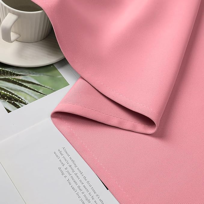 CUCRAF Pink Blackout Curtains 96 inch Length 2 Panels Set, Room Darkening Drapes - Image 10