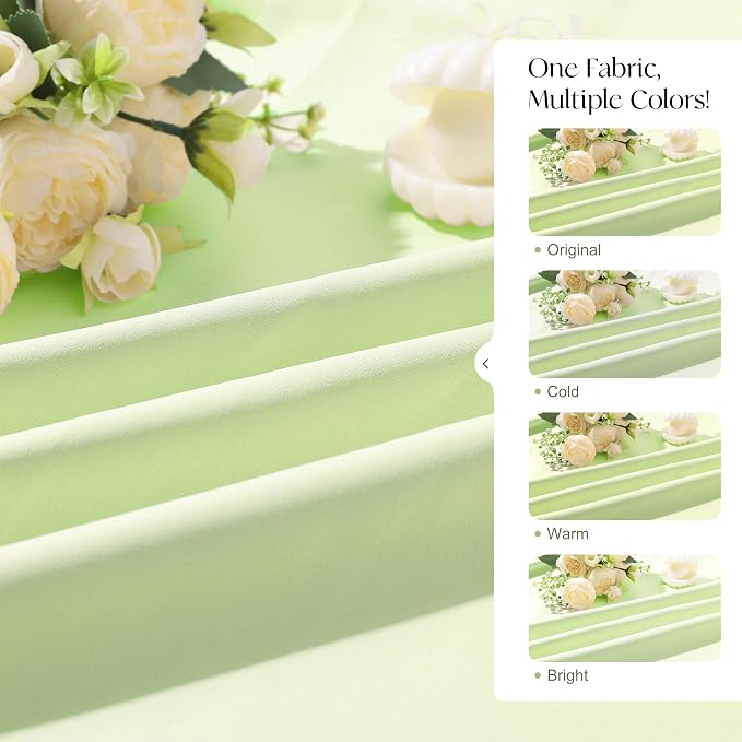 Etherealveil Pastel Green Pinch Pleated Blackout Curtains 2 Panels 40"x102" | - Image 8
