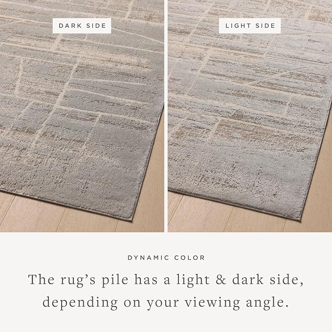 Loloi Amber Lewis Monty Collection MOT-07 Natural/Mist 9'-2" x 13', .50" Pile - Image 3