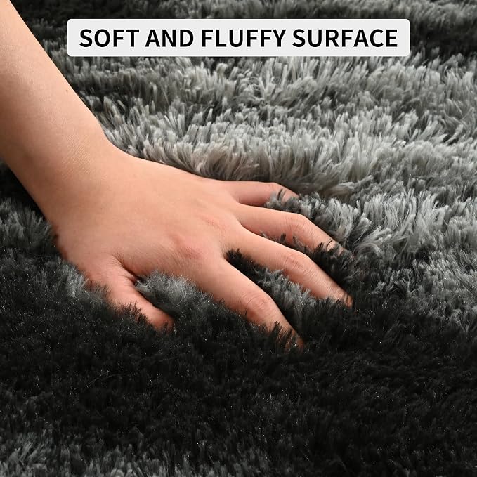 Soft Fluffy Rugs for Living Room, 5x8 Shaggy Area Rug for Bedroom, Modern Shag - Image 6