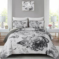 WONGS BEDDING Quilt King Size, Soft Microfiber Lightweight Farmhouse Bed Cover by WONGSBEDDING