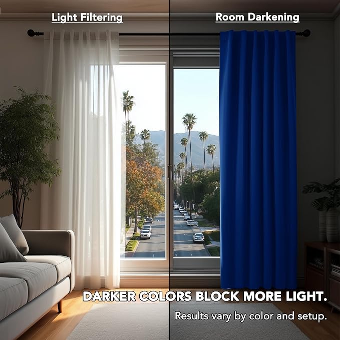 Deconovo Blackout Curtains for Bedroom, Living Room Curtains 84 Inches Long | - Image 7