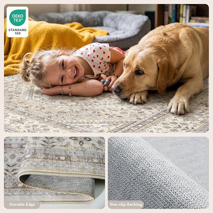 3x5 Washable Entryway Area Rug - Image 8