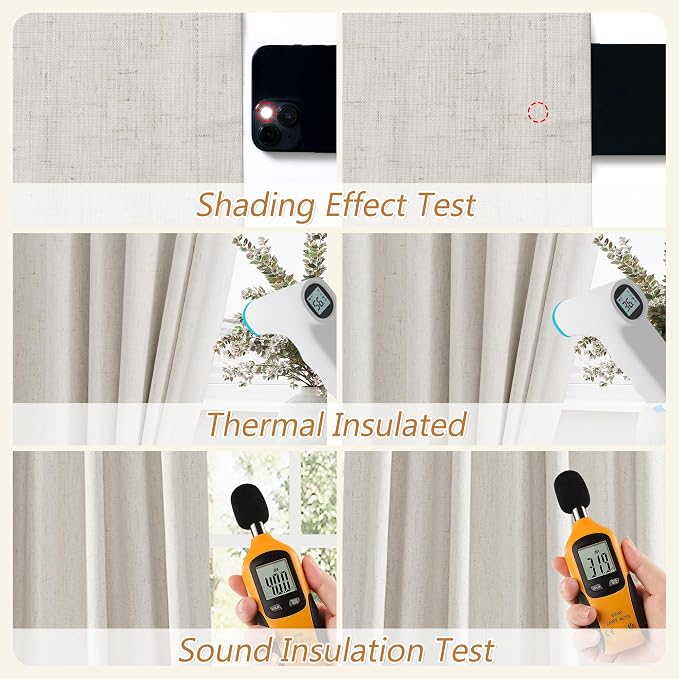 Boho Extra Long 120 Inches 100% Black Out Curtains - Image 5