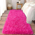Soft Fluffy Shag Runner Rugs for Girls Bedroom 2x6 Hot Pink Washable | Shaggy by Ailyei