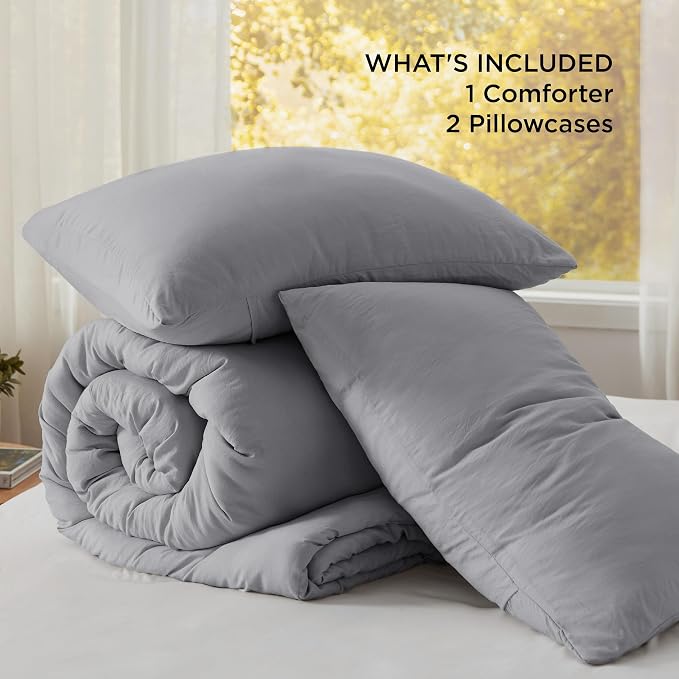 Bedsure Queen Comforter Set, 3 Pieces GentleSoft™ Bed Set, 1 Lightweight - Image 6