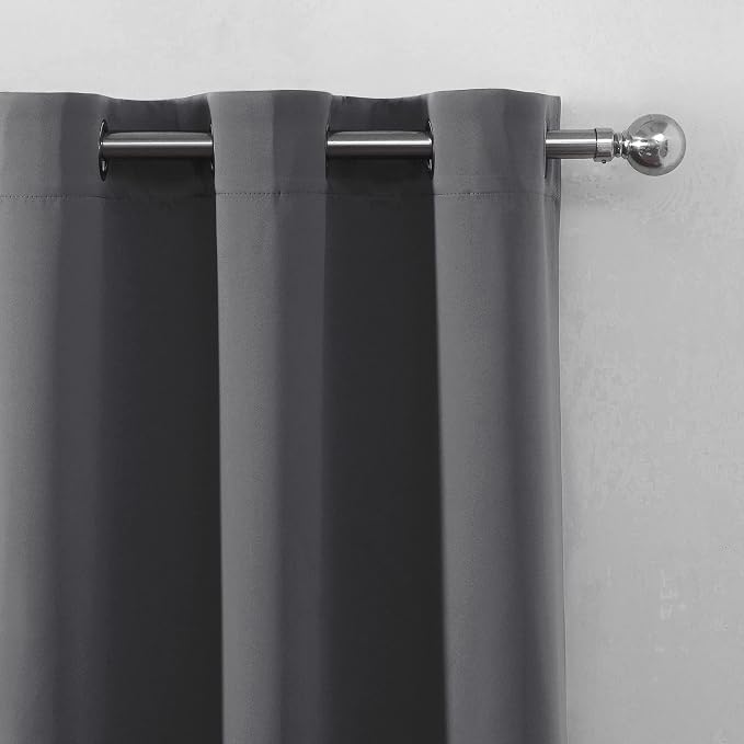 Frost Grey Thermal Blackout Curtains/38 x 63 Inch/Set of 2 Panels Room - Image 7