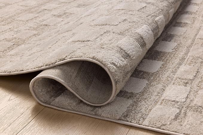 Loloi Amber Lewis Monty Collection MOT-06 Pebble/Beige 2'-7" x 8'-0" Runner Rug - Image 5