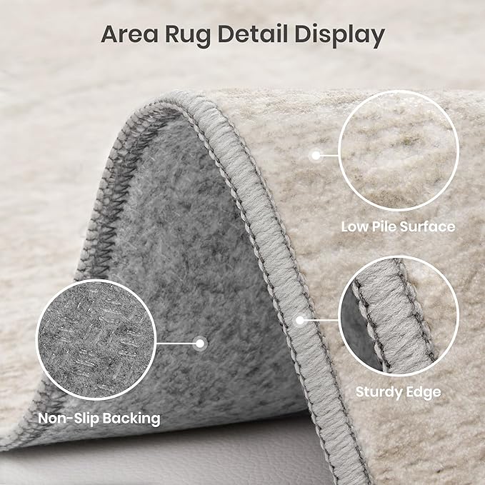 6x9 Area Rugs Non Slip, Large Washable Rugs - Image 4