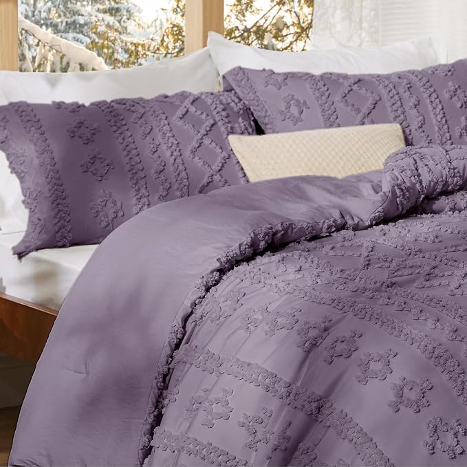 Bedsure Tufted Boho Comforter Set Queen Size - Image 6