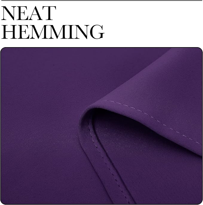 NICETOWN Purple Blackout Curtains 90 inches Long, Niose Reducing and Thermal - Image 7