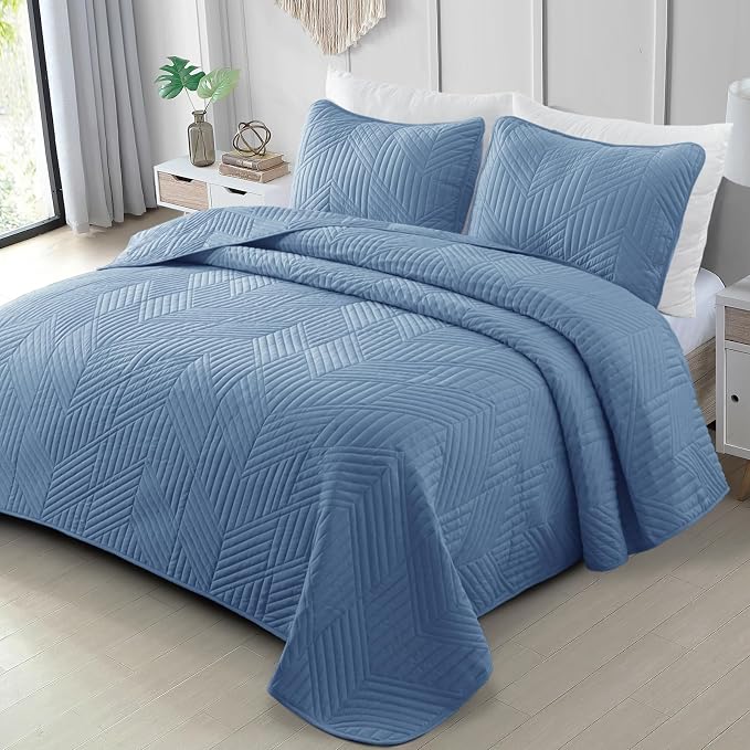 Exclusivo Mezcla Ultrasonic Twin Quilt Bedding Set, Soft Microfiber, Modern by ExclusivoMezcla