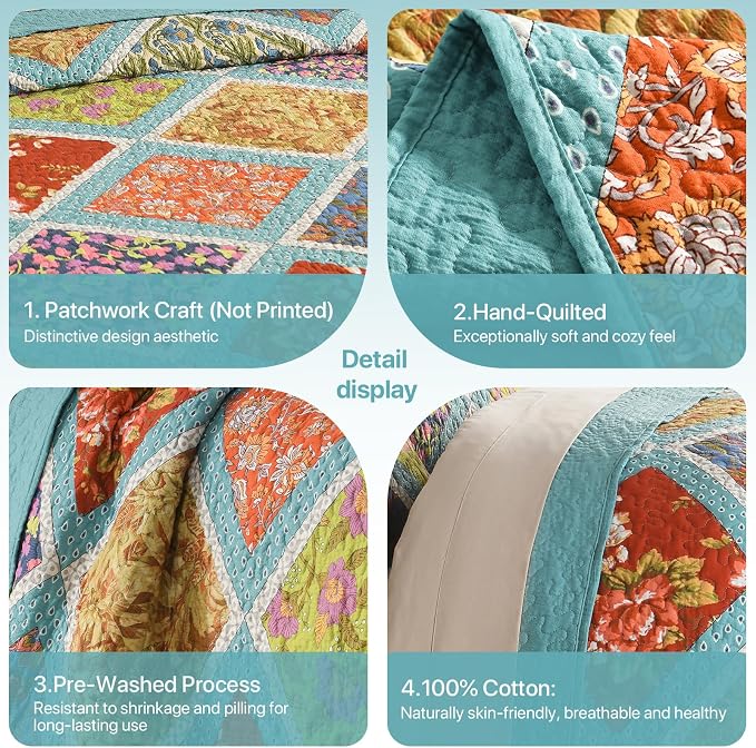 King Size Seersucker Quilt Set - Image 3