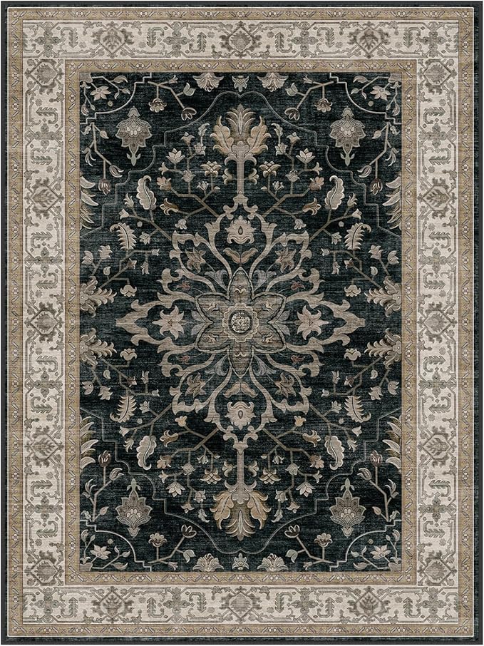 RELEANY Washable Area Rug, Small 2'x4', Water Repellent, Pet Friendly, Vintage - Image 8