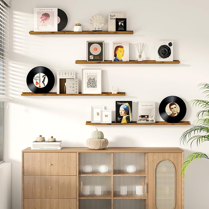 Fun Memories Picture Ledge Shelf, 32 Inch Floating Shelves Set of 2, Large - Image 7