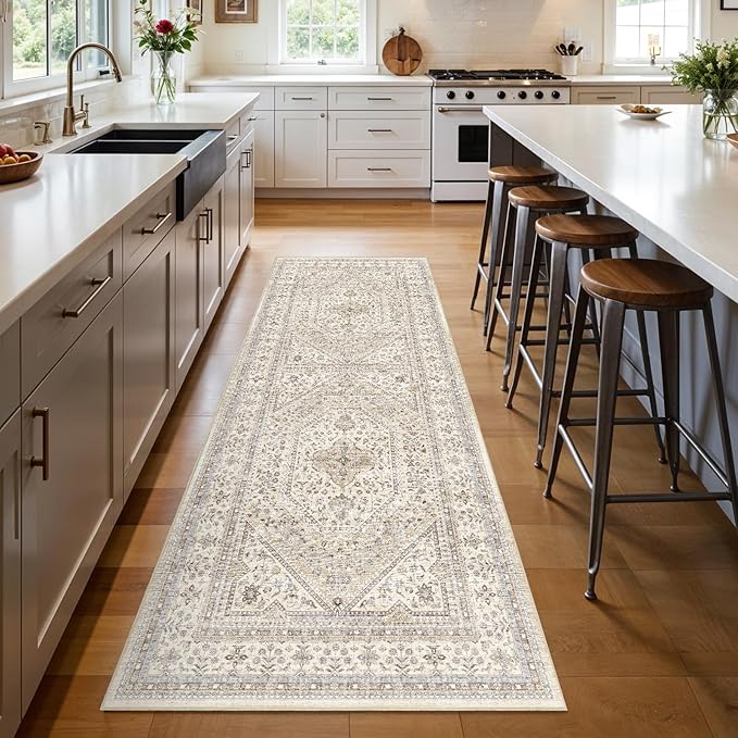 3x8 Washable Hallway Runner Rug by Puino