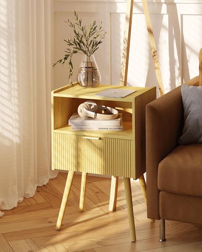 Nightstand, Modern Bedside Table - Image 6
