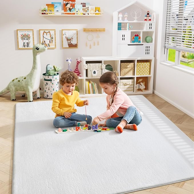 4x4 Square Area Rugs for Bedroom Living Room, Modern Non Slip Minimalist Carpet - Image 6