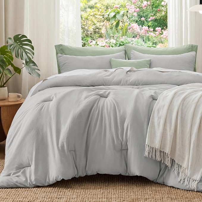 Bedsure Full Comforter Set, 3 Pieces GentleSoft Bed Set, 1 Lightweight - Image 2